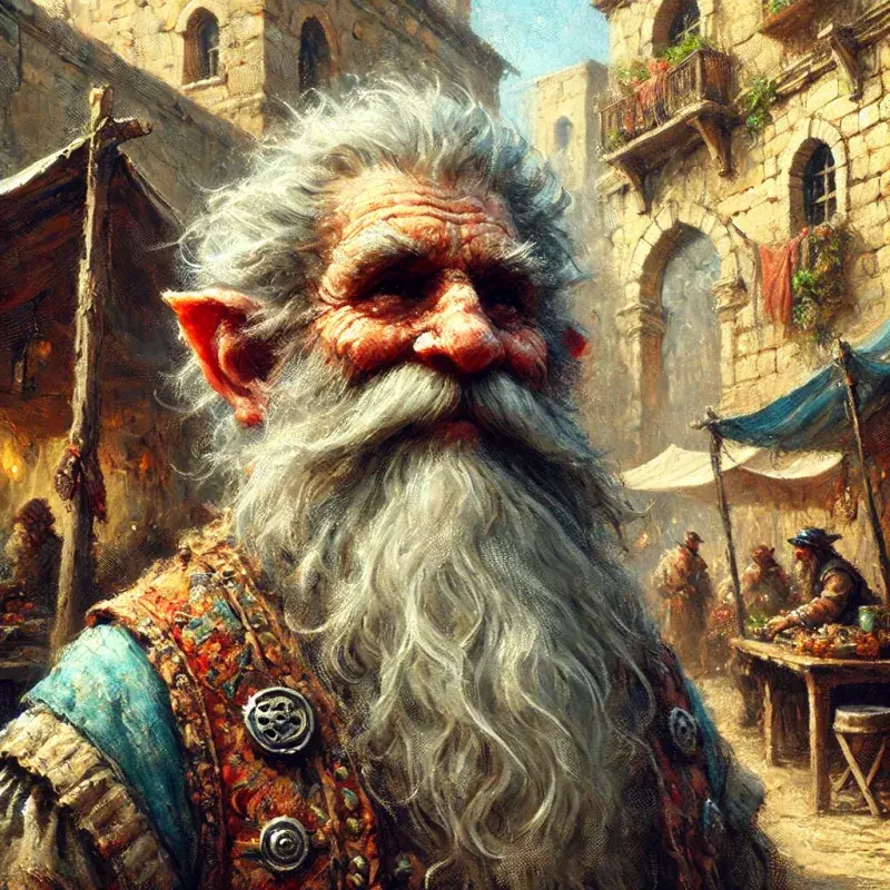 Porträt von Bazil der Wanderer